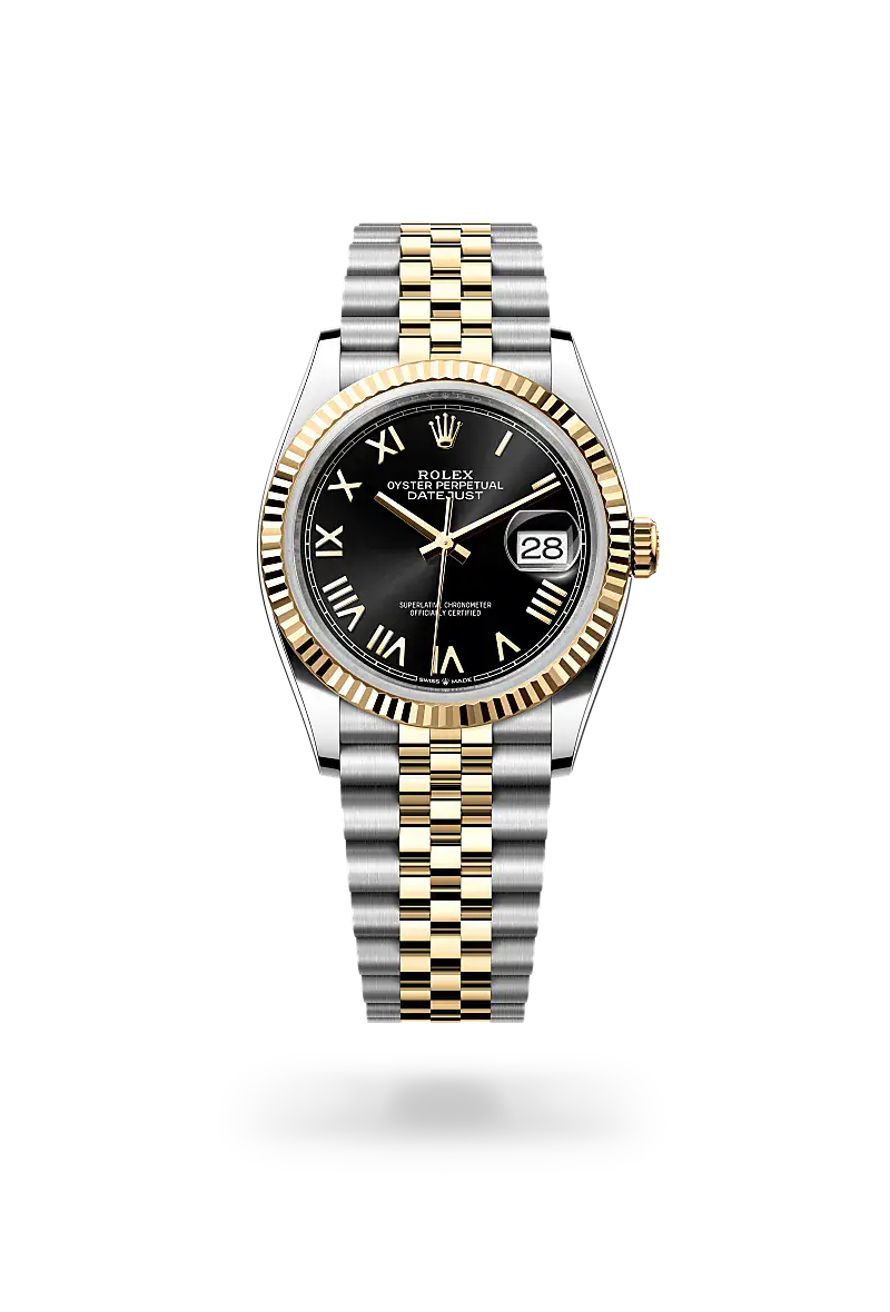 Rolex Datejust 36 in Oyster, 36 mm, Oystersteel and yellow gold, M126233-0055 - Watch Palace