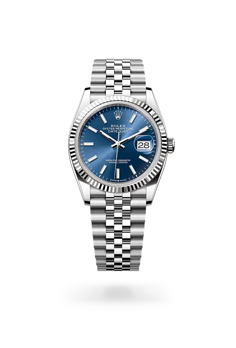 Rolex Datejust 36 in Oyster, 36 mm, Oystersteel and white gold, M126234-0017 - Watch Palace