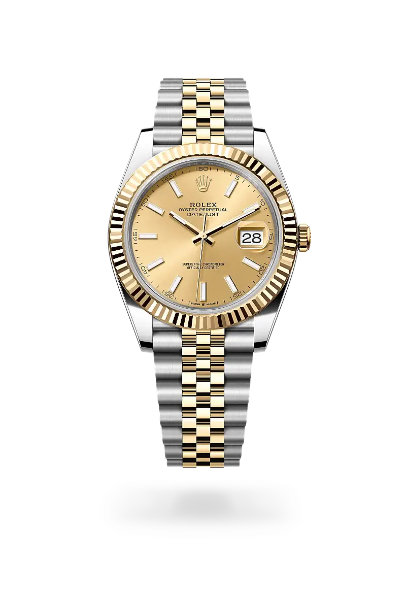 Rolex Datejust 41 in Oyster, 41 mm, Oystersteel and yellow gold, M126333-0010 - Watch Palace