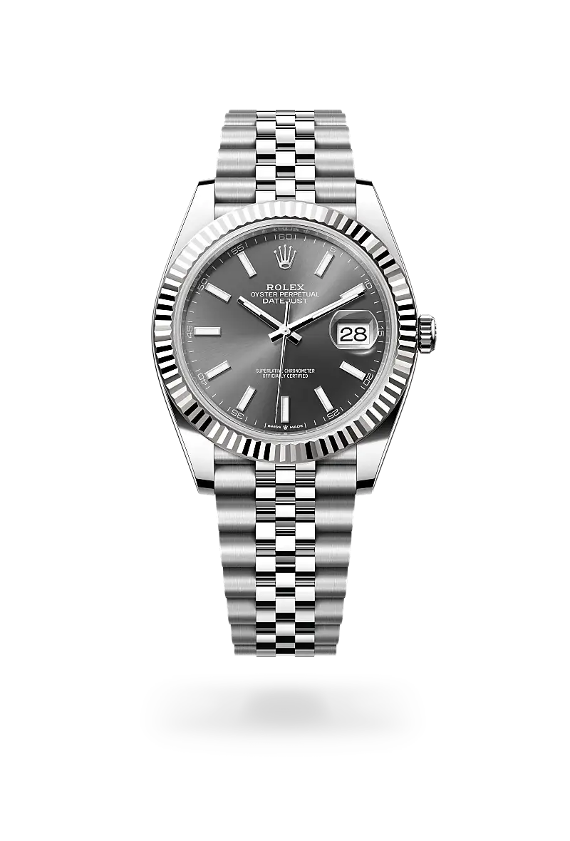 Rolex Datejust 41 in Oyster, 41 mm, Oystersteel and white gold, M126334-0014 - Watch Palace