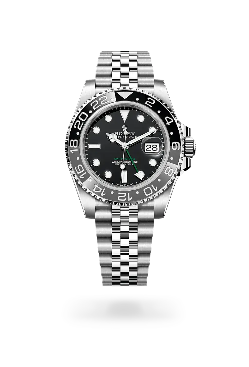 Rolex GMT-Master II in Oyster, 40 mm, Oystersteel, M126710GRNR-0003 - Watch Palace