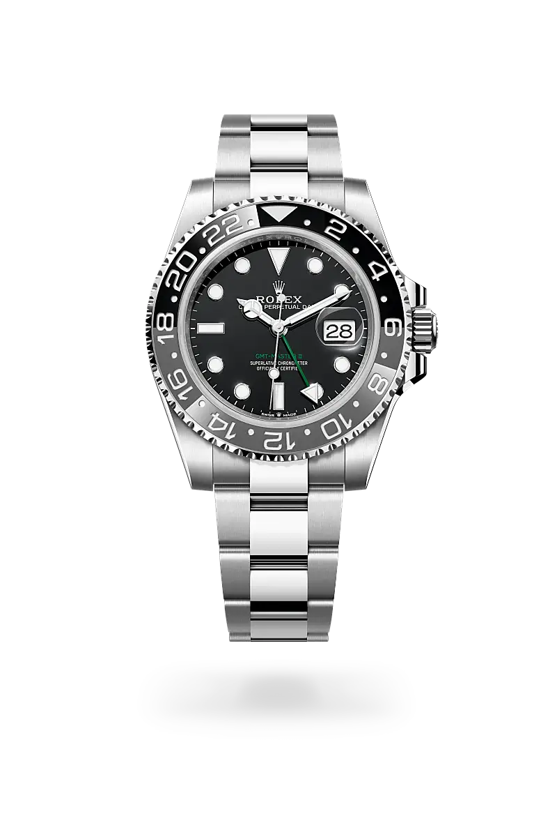 Rolex GMT-Master II in Oyster, 40 mm, Oystersteel, M126710GRNR-0004 - Watch Palace