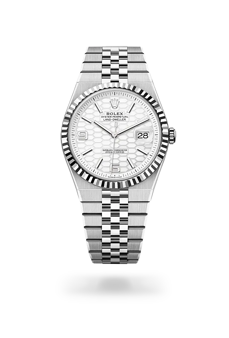 Rolex Land-Dweller 40 in Oyster, 40 mm, Oystersteel and white gold, M127334-0001 - Watch Palace