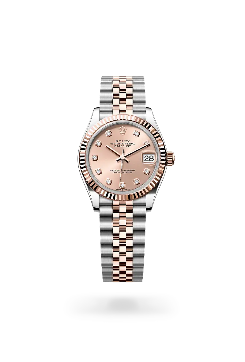 Rolex Datejust 31 in Oyster, 31 mm, Oystersteel and Everose gold, M278271-0024 - Watch Palace