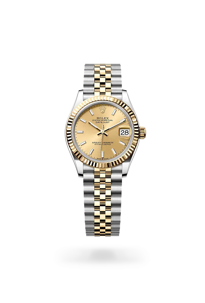 Rolex Datejust 31 in Oyster, 31 mm, Oystersteel and yellow gold, M278273-0014 - Watch Palace