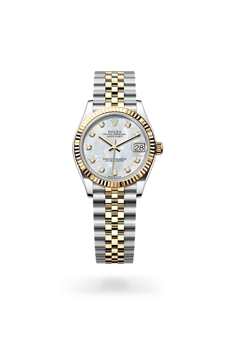 Rolex Datejust 31 in Oyster, 31 mm, Oystersteel and yellow gold, M278273-0028 - Watch Palace