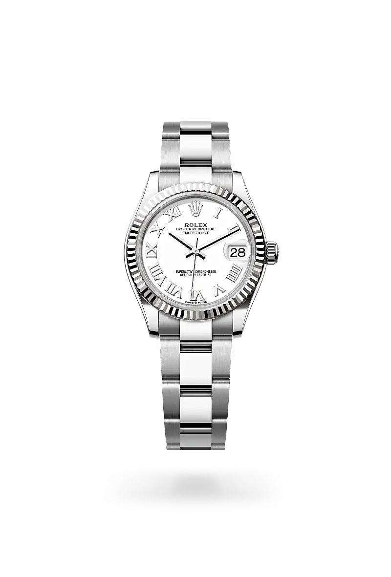 Rolex Datejust 31 in Oyster, 31 mm, Oystersteel and white gold, M278274-0009 - Watch Palace