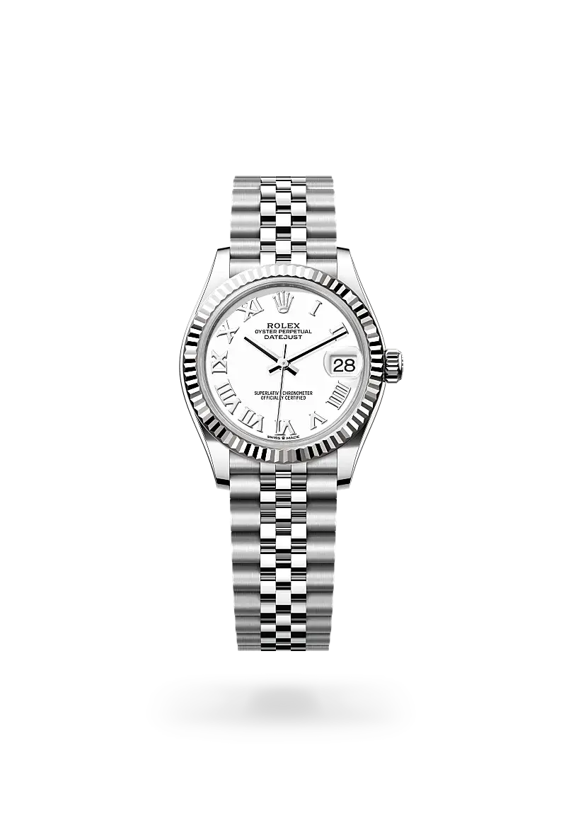 Rolex Datejust 31 in Oyster, 31 mm, Oystersteel and white gold, M278274-0010 - Watch Palace
