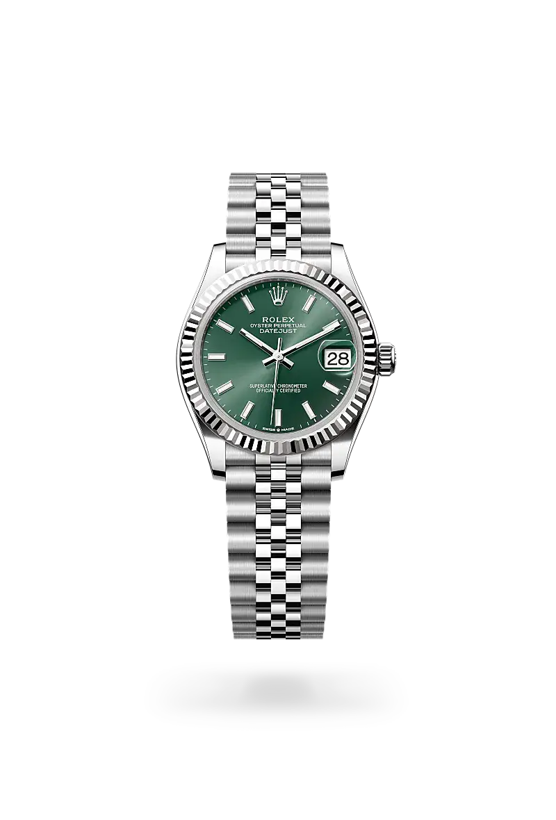 Rolex Datejust 31 in Oyster, 31 mm, Oystersteel and white gold, M278274-0018 - Watch Palace