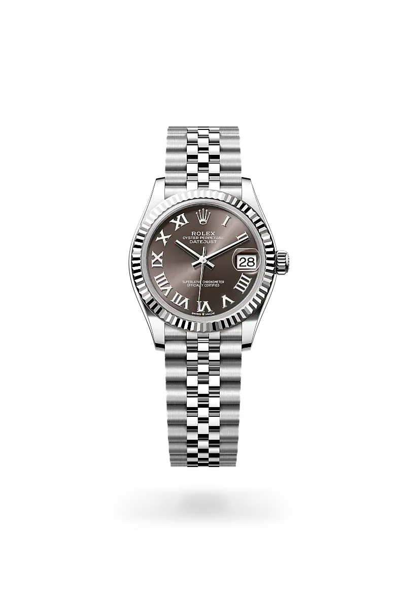 Rolex Datejust 31 in Oyster, 31 mm, Oystersteel and white gold, M278274-0022 - Watch Palace