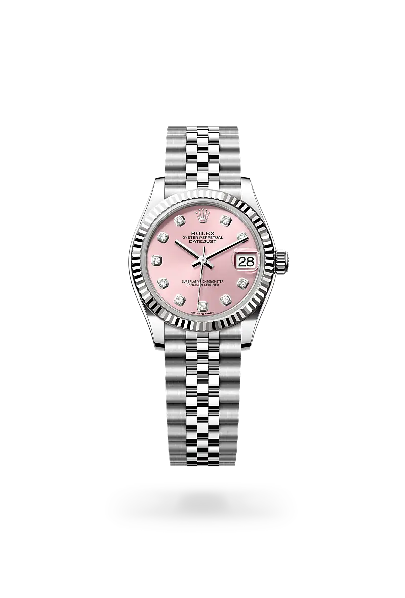 Rolex Datejust 31 in Oyster, 31 mm, Oystersteel and white gold, M278274-0032 - Watch Palace