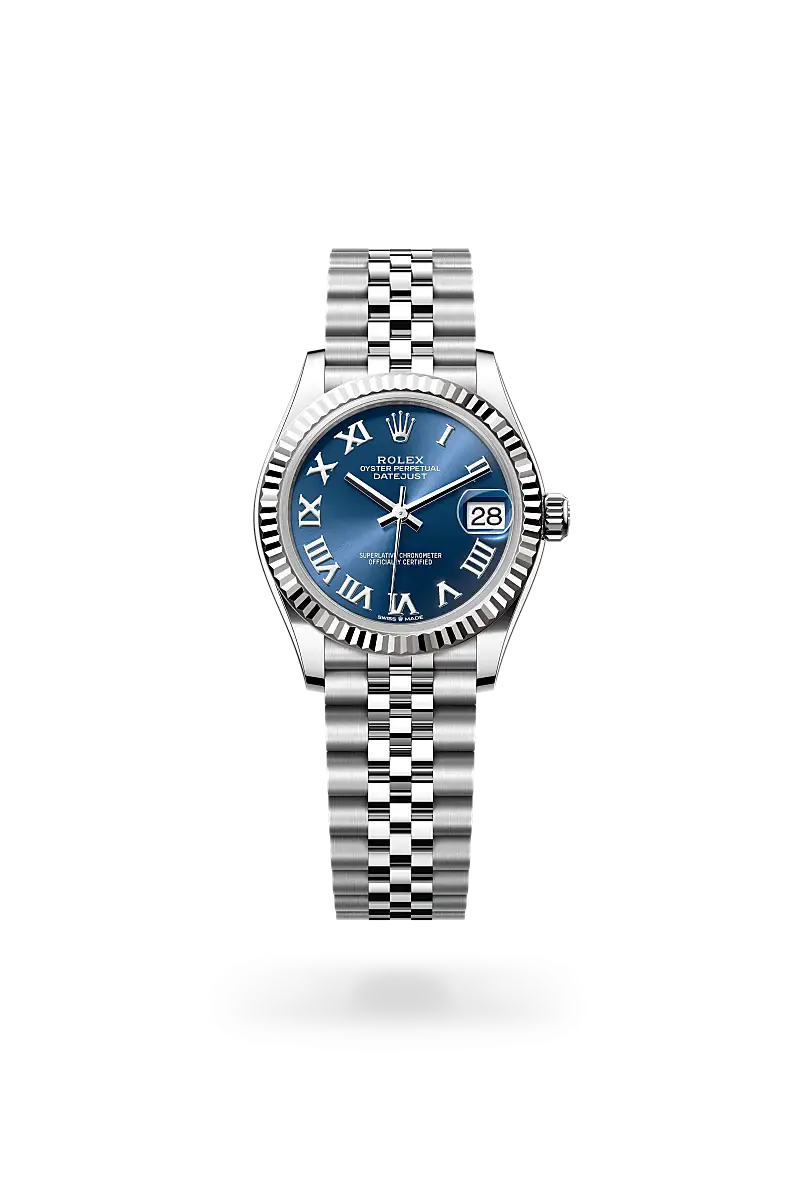 Rolex Datejust 31 in Oyster, 31 mm, Oystersteel and white gold, M278274-0034 - Watch Palace