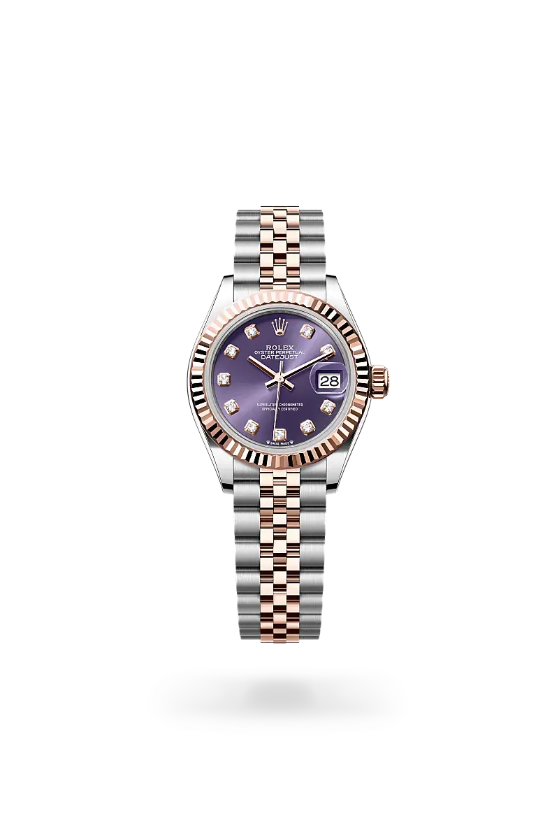 Rolex Lady-Datejust in Oyster, 28 mm, Oystersteel and Everose gold, M279171-0015 - Watch Palace