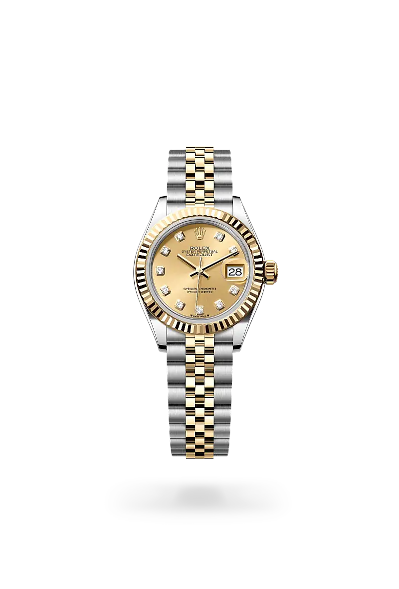 Rolex Lady-Datejust in Oyster, 28 mm, Oystersteel and yellow gold, M279173-0011 - Watch Palace