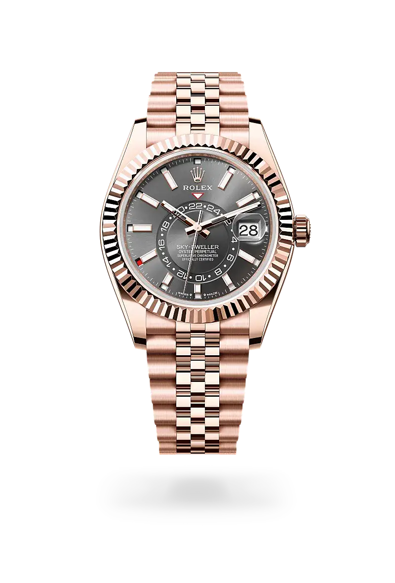Rolex Sky-Dweller in Oyster, 42 mm, Everose gold, M336935-0008 - Watch Palace
