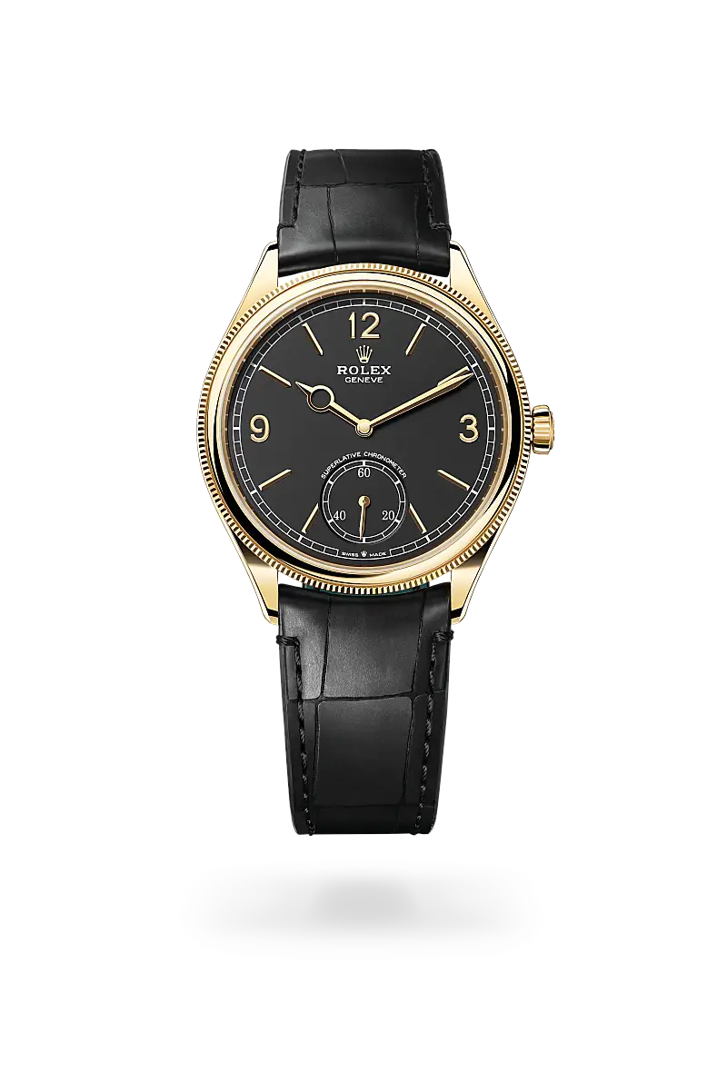 Rolex 1908 in 39 mm, 18 ct yellow gold, polished finish, M52508-0002 - Watch Palace