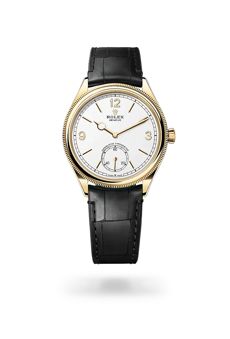 Rolex 1908 in 39 mm, 18 ct yellow gold, polished finish, M52508-0005 - Watch Palace