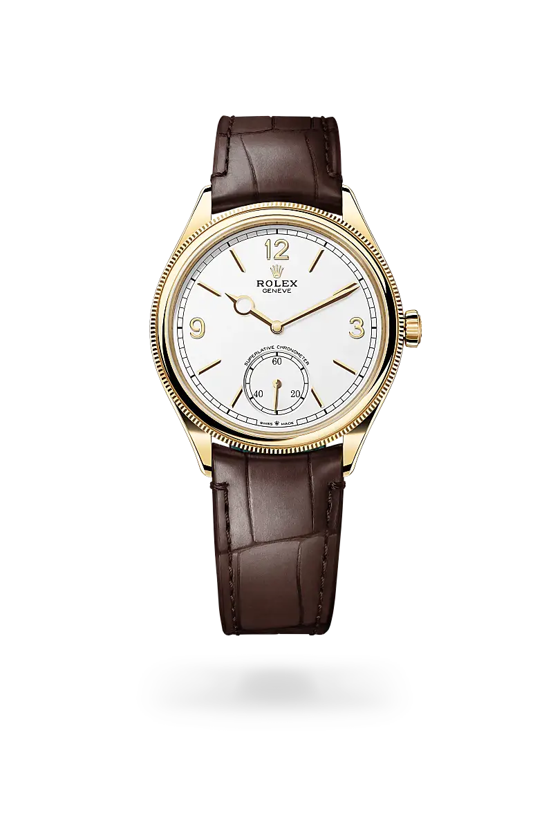 Rolex 1908 in 39 mm, 18 ct yellow gold, polished finish, M52508-0006 - Watch Palace