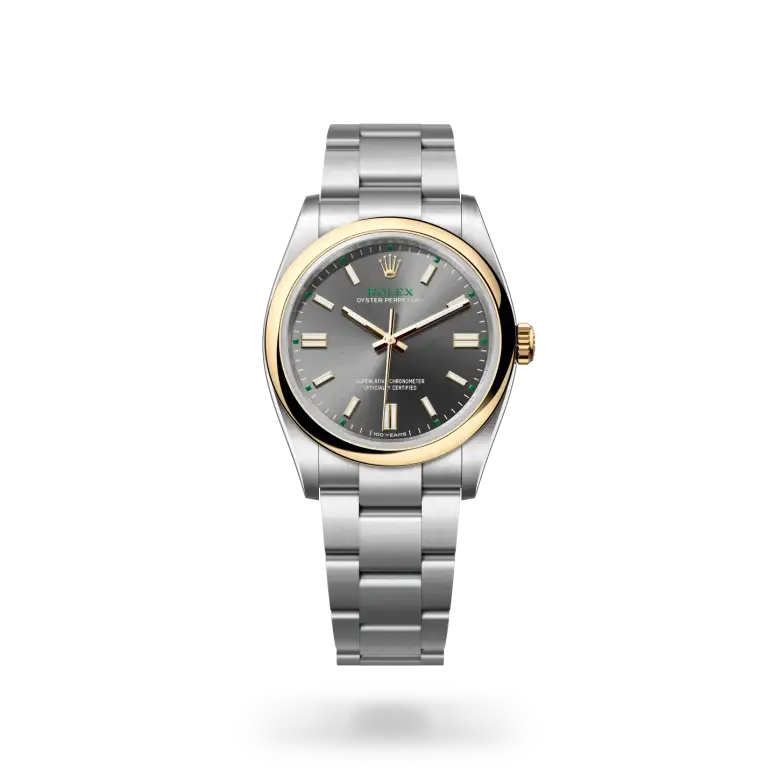 rolex oyster perpetual in yellow rolesor, M126003-0001- watch palace