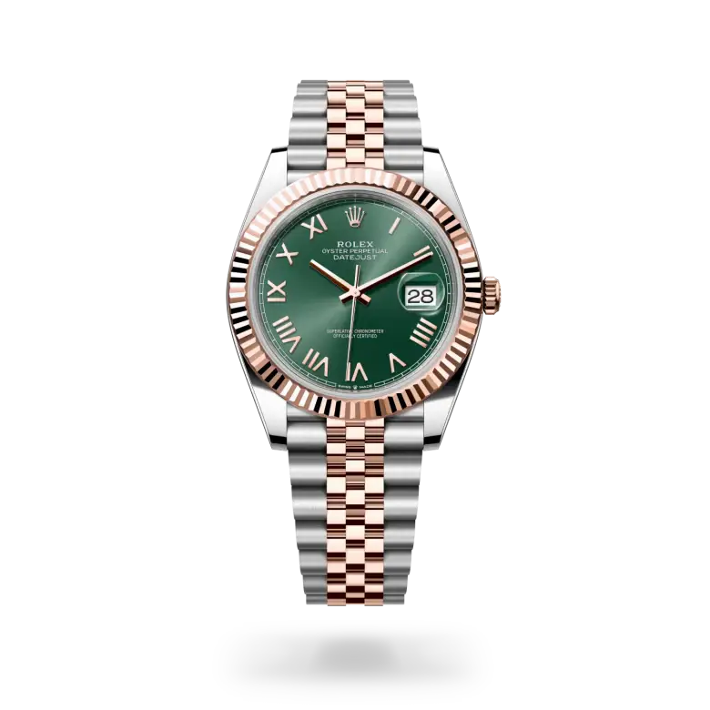 rolex datejust in everose rolesor, M126331-0022- watch palace