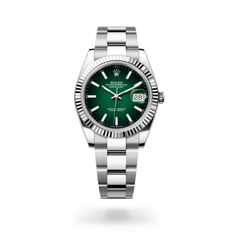 rolex datejust in white rolesor, m126334-0033 - watch palace