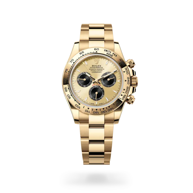rolex cosmograph daytona in 18 ct yellow gold, M126508-0006- watch palace