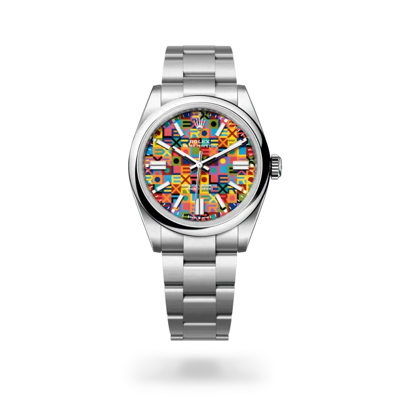 rolex oyster perpetual in oystersteel, M134300-0010- watch palace