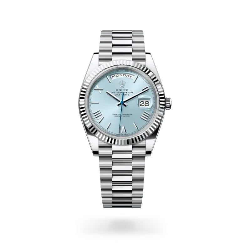 rolex day-date in platinum, M228236-0012- watch palace