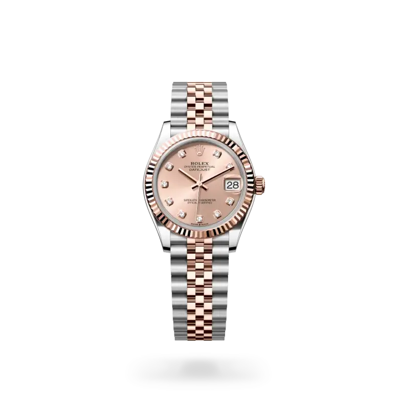 rolex datejust in everose rolesor, M278271-0024- watch palace