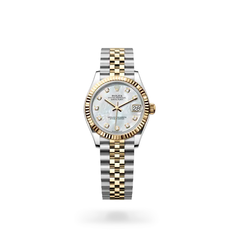 rolex datejust in yellow rolesor, M278273-0028- watch palace