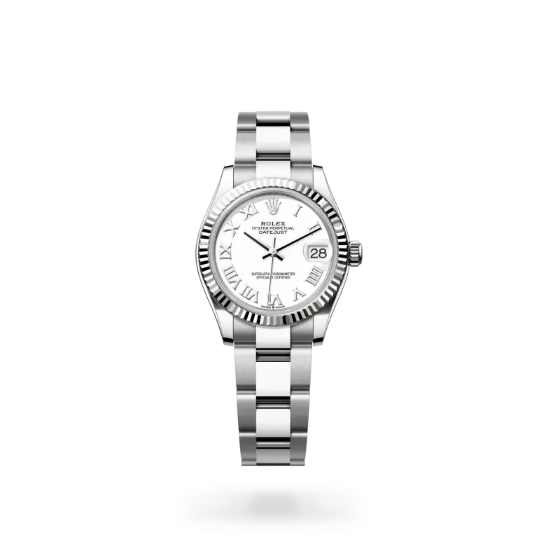 rolex datejust in white rolesor, M278274-0009- watch palace
