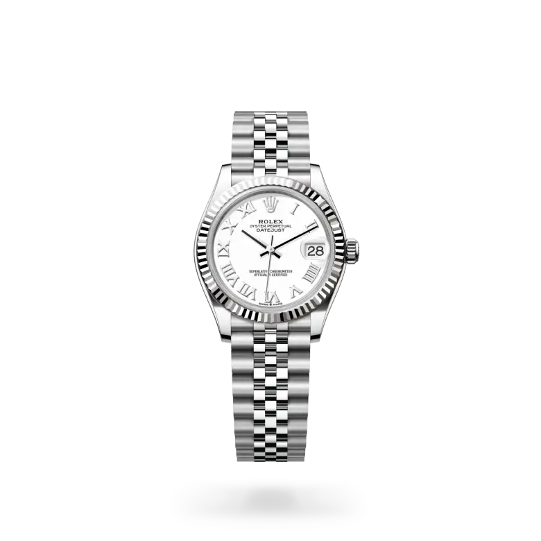 rolex datejust in white rolesor, M278274-0010- watch palace