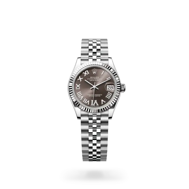 rolex datejust in white rolesor, M278274-0028- watch palace