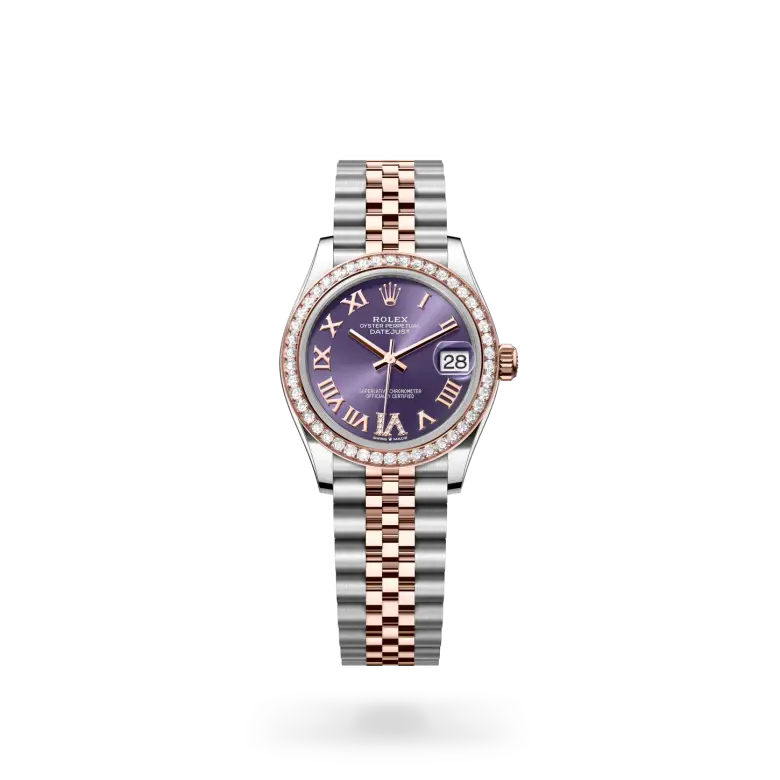 rolex datejust in everose rolesor, M278381RBR-0020- watch palace
