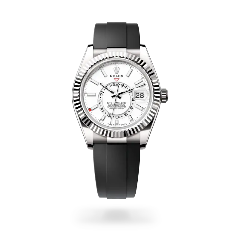 rolex sky-dweller in 18 ct white gold, M336239-0003- watch palace