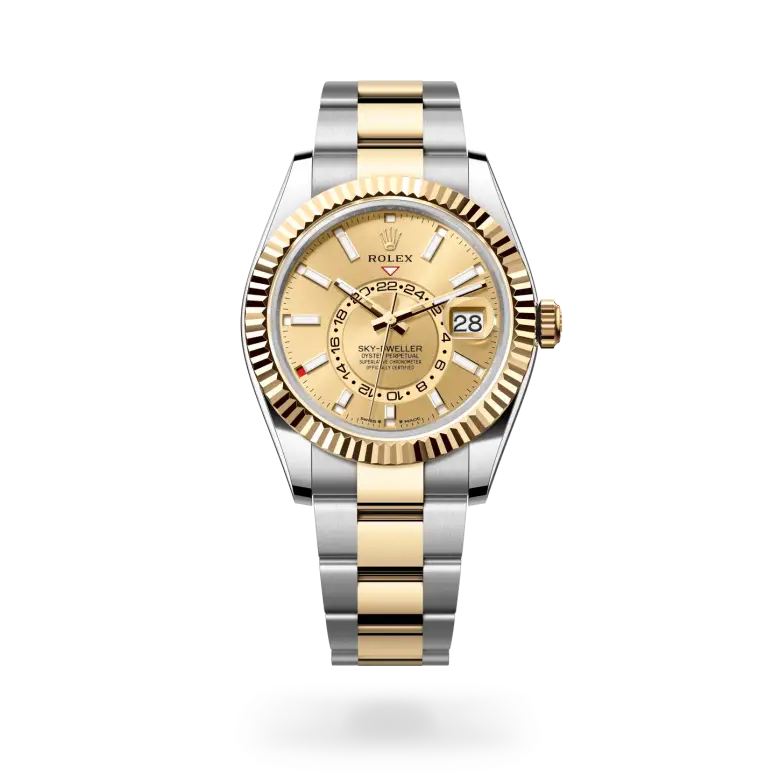 rolex sky-dweller in yellow rolesor, m336933-0001 - watch palace
