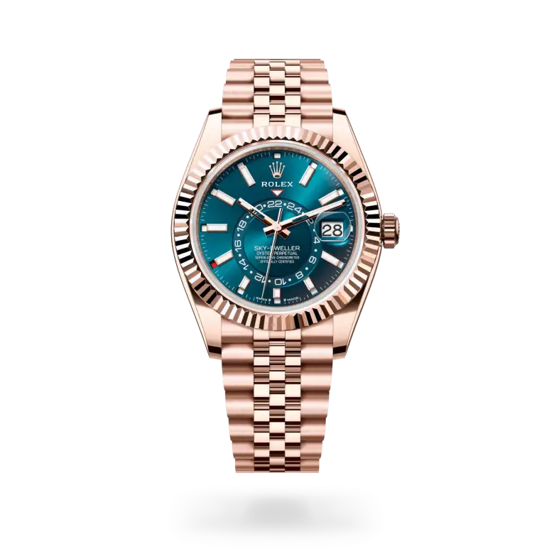 rolex sky-dweller in 18 ct everose gold, M336935-0005- watch palace