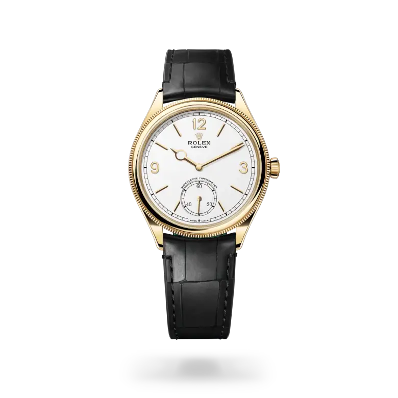 rolex 1908 in 18 ct yellow gold, M52508-0005- watch palace