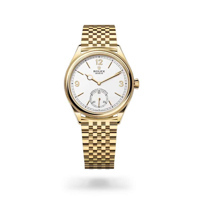 rolex 1908 in 18 ct yellow gold, m52508-0008 - watch palace