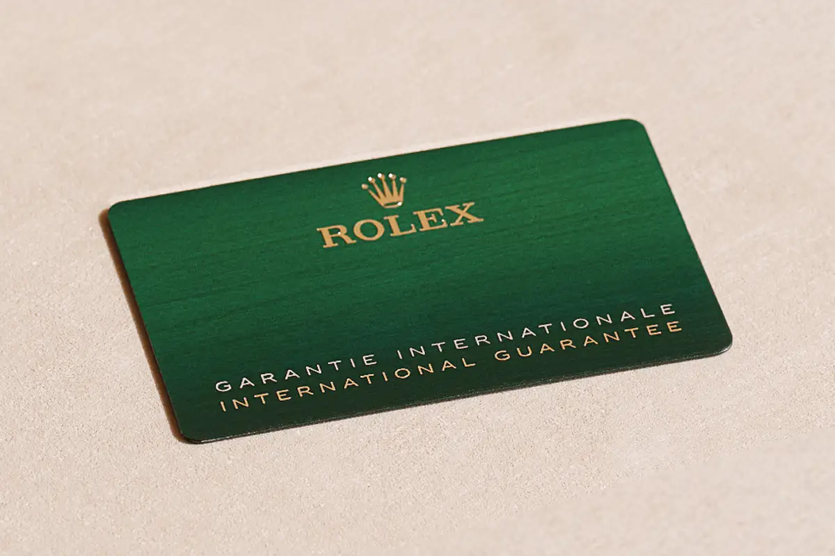 Rolex Guarantee - Watch Palace
