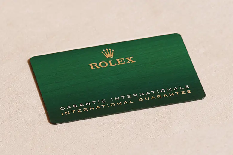 Rolex Guarantee - Watch Palace